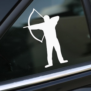 Archery Decal, Hunting Decal Sticker for Car, Laptop or Wall, Vinyl Gift, Hunting Gift