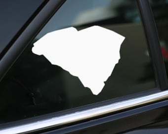South Carolina State-dekal, South Carolina vinyldekalklistermärke för bil, laptop eller vägg, South Carolina-present