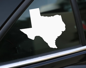Texas State Decal, Texas Vinyl Decal Sticker for Car, Laptop or Wall, Texas Gift