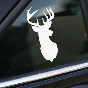 Deer Decal, Hunting Decal Sticker for Car, Laptop or Wall, Vinyl Gift, Hunting Gift