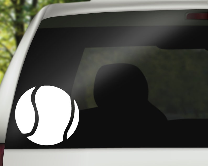 Tennis Decal Sports Decal Sticker for Car Laptop or Wall Etsy