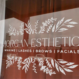 Salon Decal, Salon Sign, Salon Logo Decal, Business Door Decal, Store Decal, Salon Advertising, Salon Marketing, Salon Door