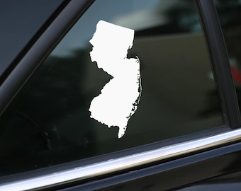 New Jersey State Decal, New Jersey Vinyl Decal Sticker for Car, Laptop or Wall, New Jersey Gift