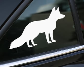 Fox Decal, Fox Decal Sticker for Car, Laptop or Wall, Vinyl Gift, Fox Gift