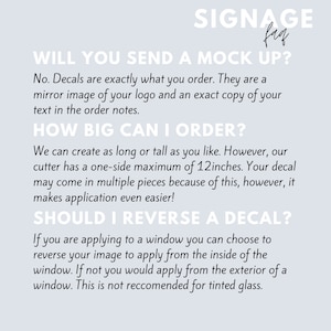 Custom Decal, Business Decal, Car Business Decal, Car Decal, Business Advertising, Business Marketing, Small Business, Window Decal image 9