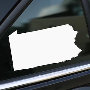 Pennsylvania State Decal, Pennsylvania Vinyl Decal Sticker for Car, Laptop or Wall, Pennsylvania Gift