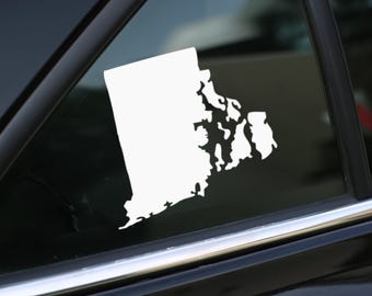 Rhode Island State sticker, Rhode Island vinyl sticker sticker voor auto, laptop of muur, Rhode Island cadeau