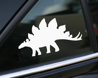 Stegosaurus Decal, Dinosaur Decal, Sticker for Car, Laptop or Wall, Vinyl Gift, Dinosaur Gift