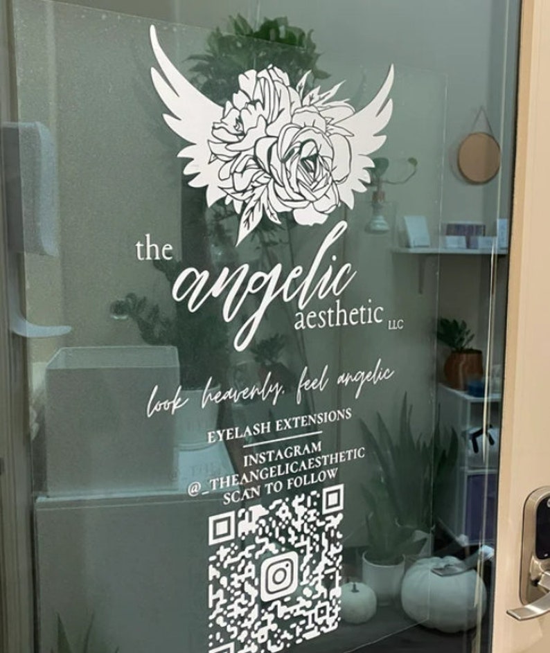 Custom Decal Business Logo Decal Business Door Decal Store Etsy