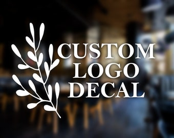 Custom Decal, Business Logo Decal, Business Door Decal, Store Decal, Business Advertising, Business Marketing, Small Business