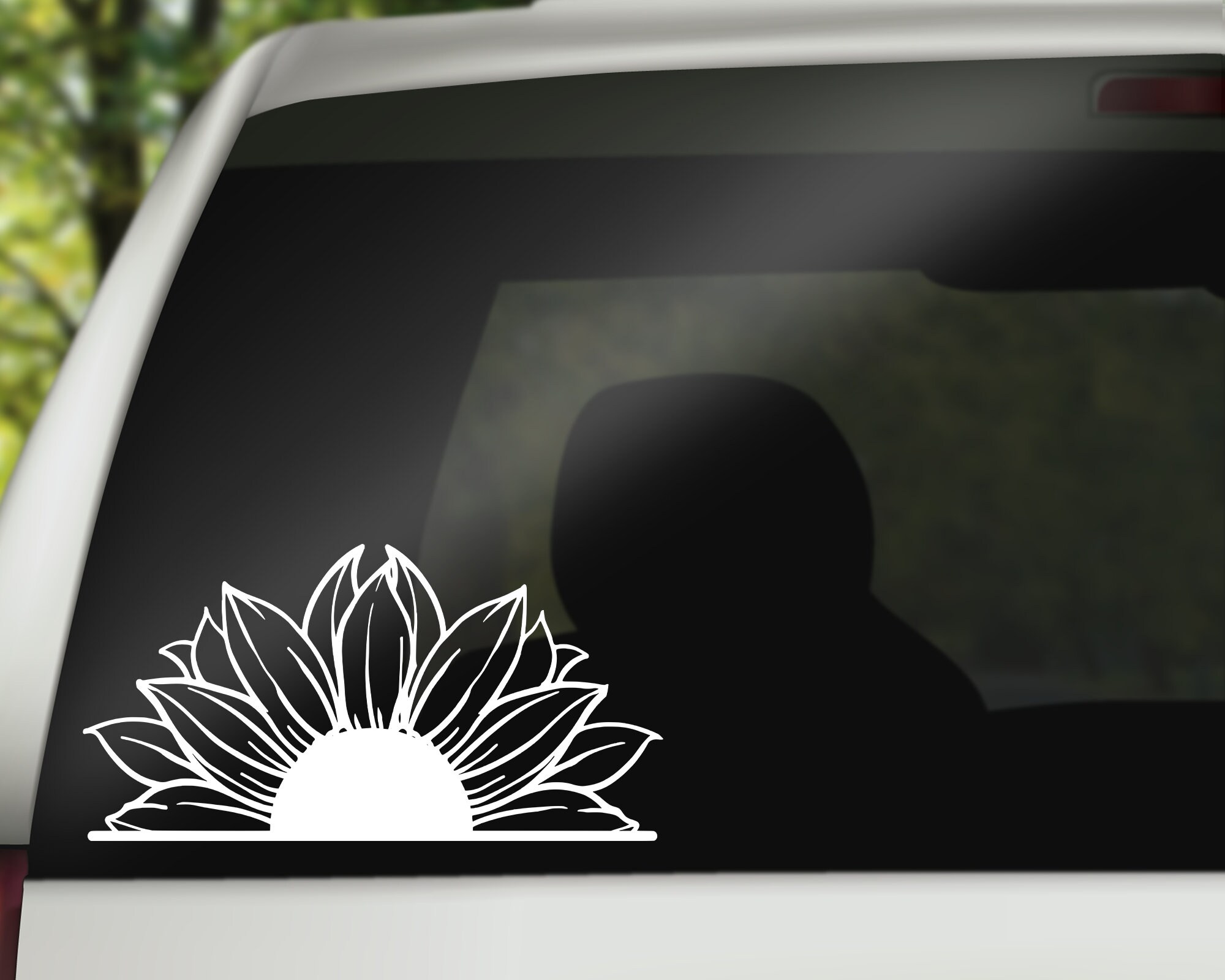Sunflower car sticker online