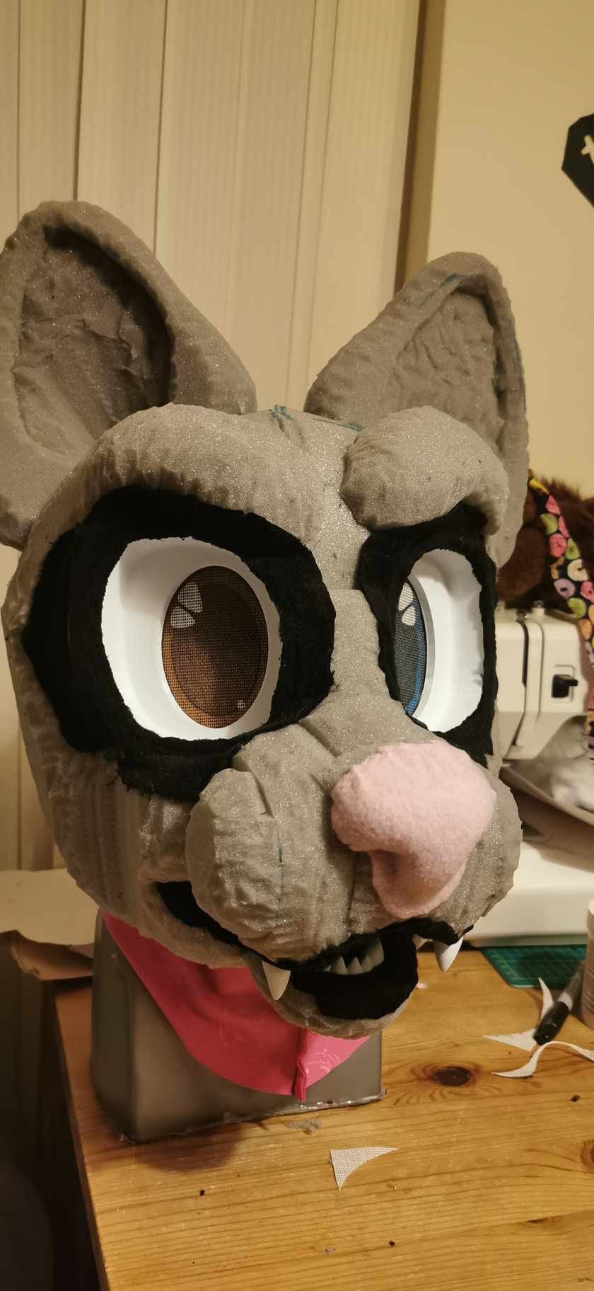 Digi the Protogen Head WIP: Head Almost Done!