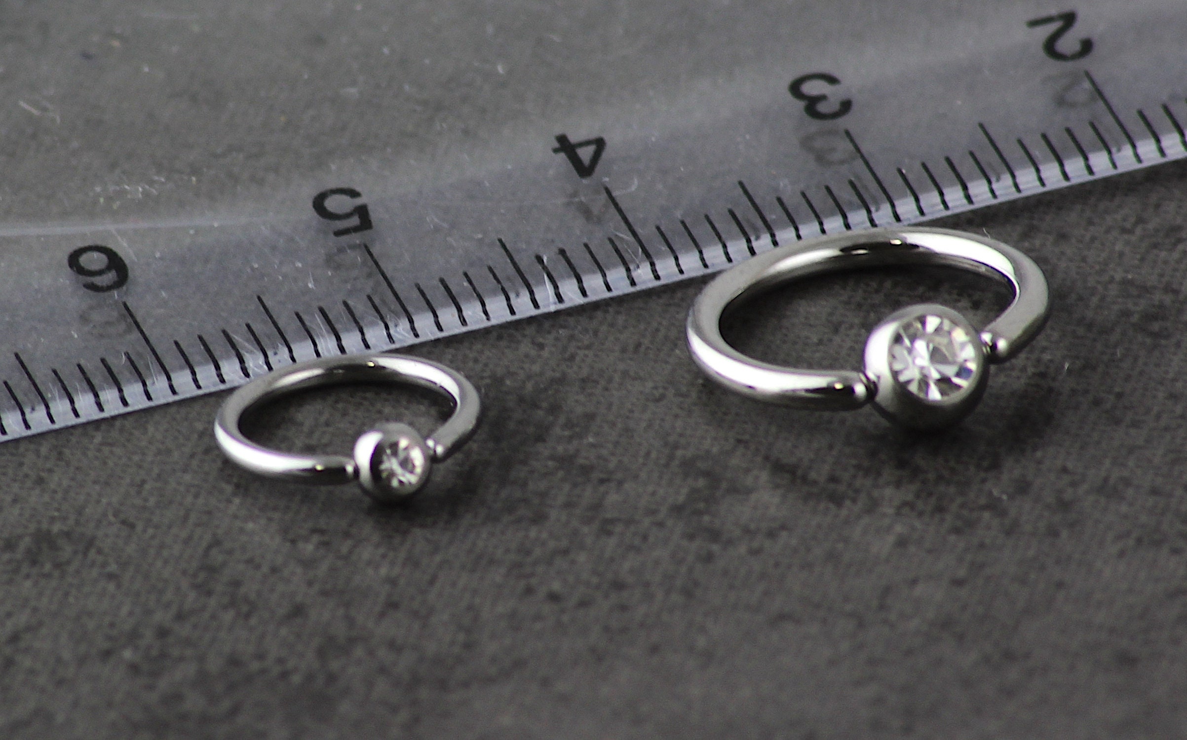 Captive Bead Ring. 14g 16g Tragus Earring. Septum Ring 8mm. Etsy