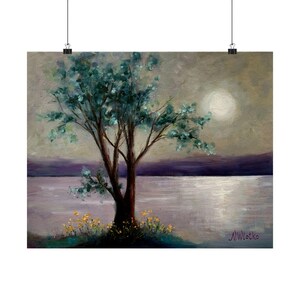 Poster, Mint Tea Painting, Satin Wall Art, Home Decor, Art Print, Wall Hanging