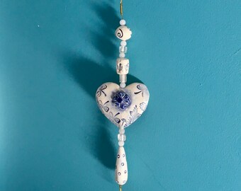 Ceramic Heart Hanging, Bestseller, Unique, Home Decor