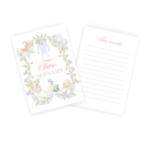 Cartes d'étape aquarelle Mother Goose
