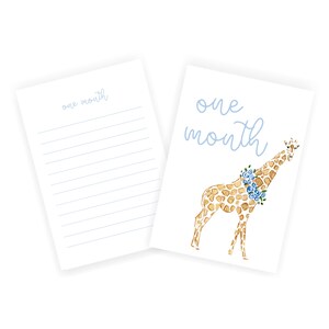 Cartes d'étape animal aquarelle | Non sexiste | Fichier numérique UNIQUEMENT