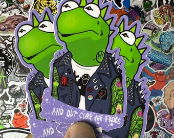 And Out Come The Frogs sticker