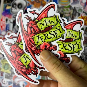 Jersey Devil Logo Sticker for Sale by Rúben Fernandes