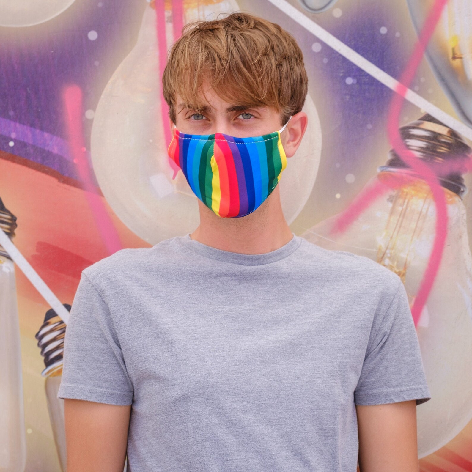 Rainbow Pride Face Mask Free Delivery Etsy