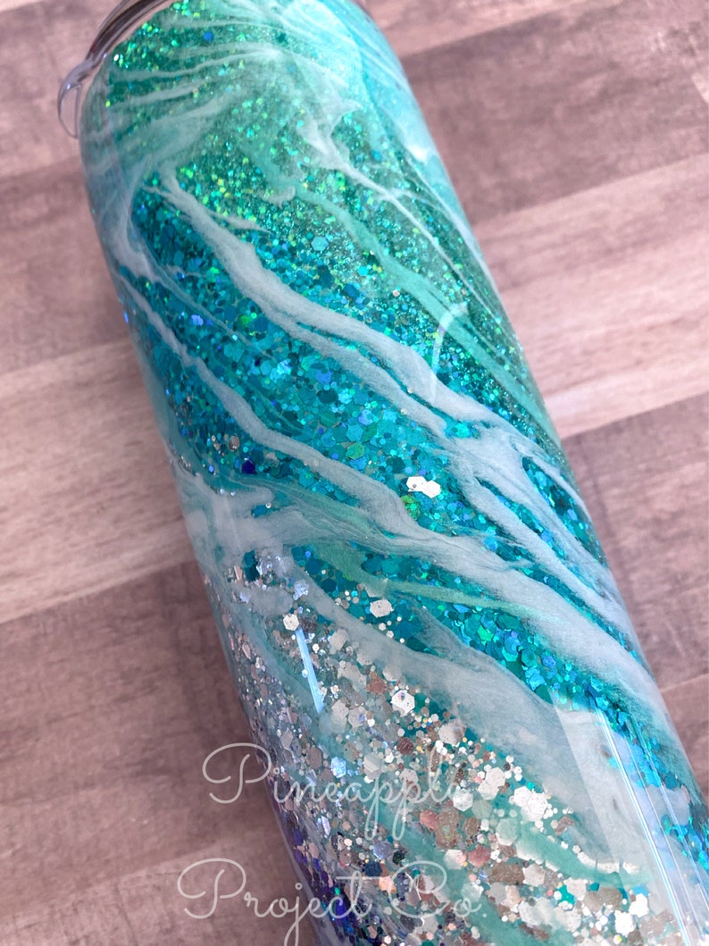 Teal Glitter TumblerYeti TumblerMilky Way Galaxy Etsy