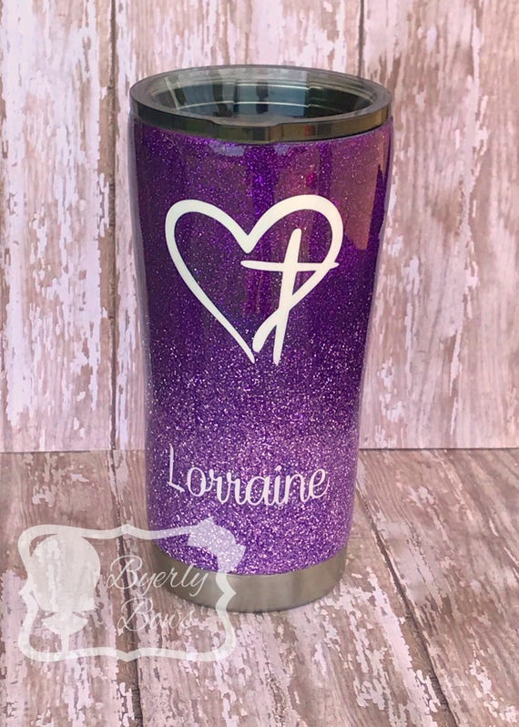 glitter tumbler yeti