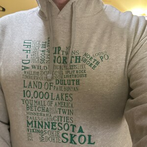 Minnesota words in the Minnesota state shape!
