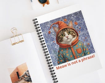 Indigo Hmong Pattern Spiral Notebook: Tribal Journal, Ruled Pages