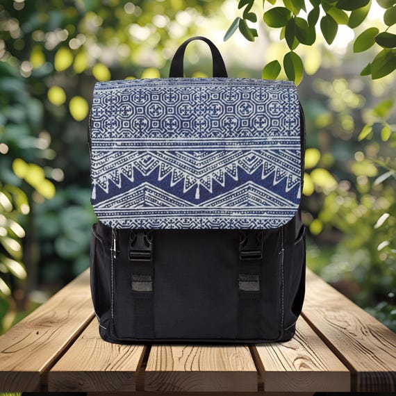 Indigo Hmong Tribal Backpack: Boho Travel Daypack - Etsy New 