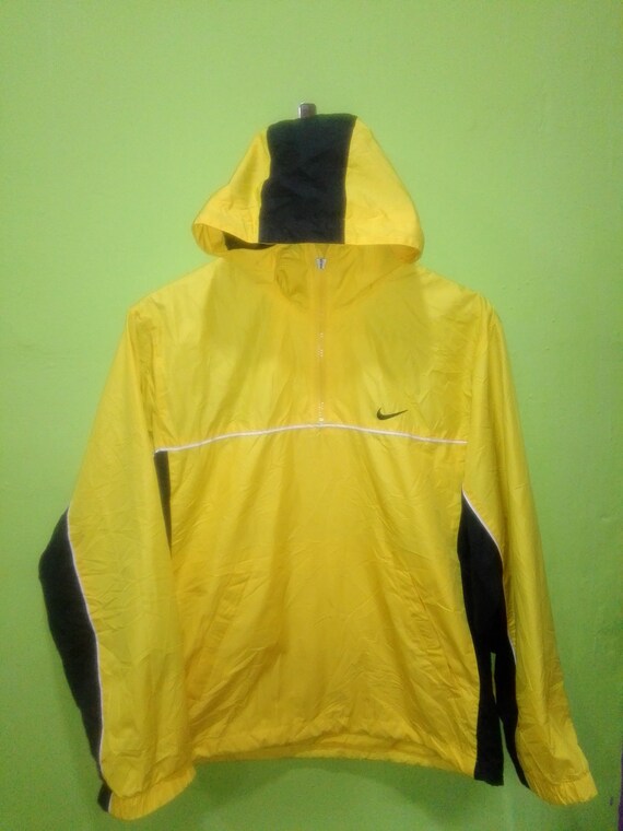 yellow and grey nike windbreaker