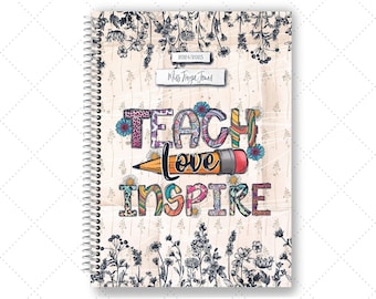 Personalised Teacher Planner, 2024/2025 Diary, Lesson Planner, Academic Planner, Week to View, Mid Year, Gift for teachers