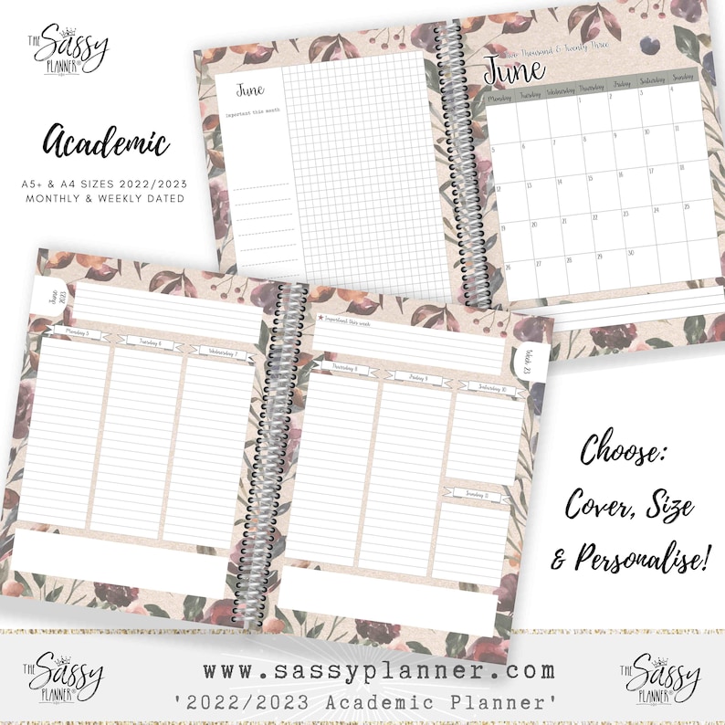 2022/2023 Personalised Planner Diary Teacher Academic Etsy UK