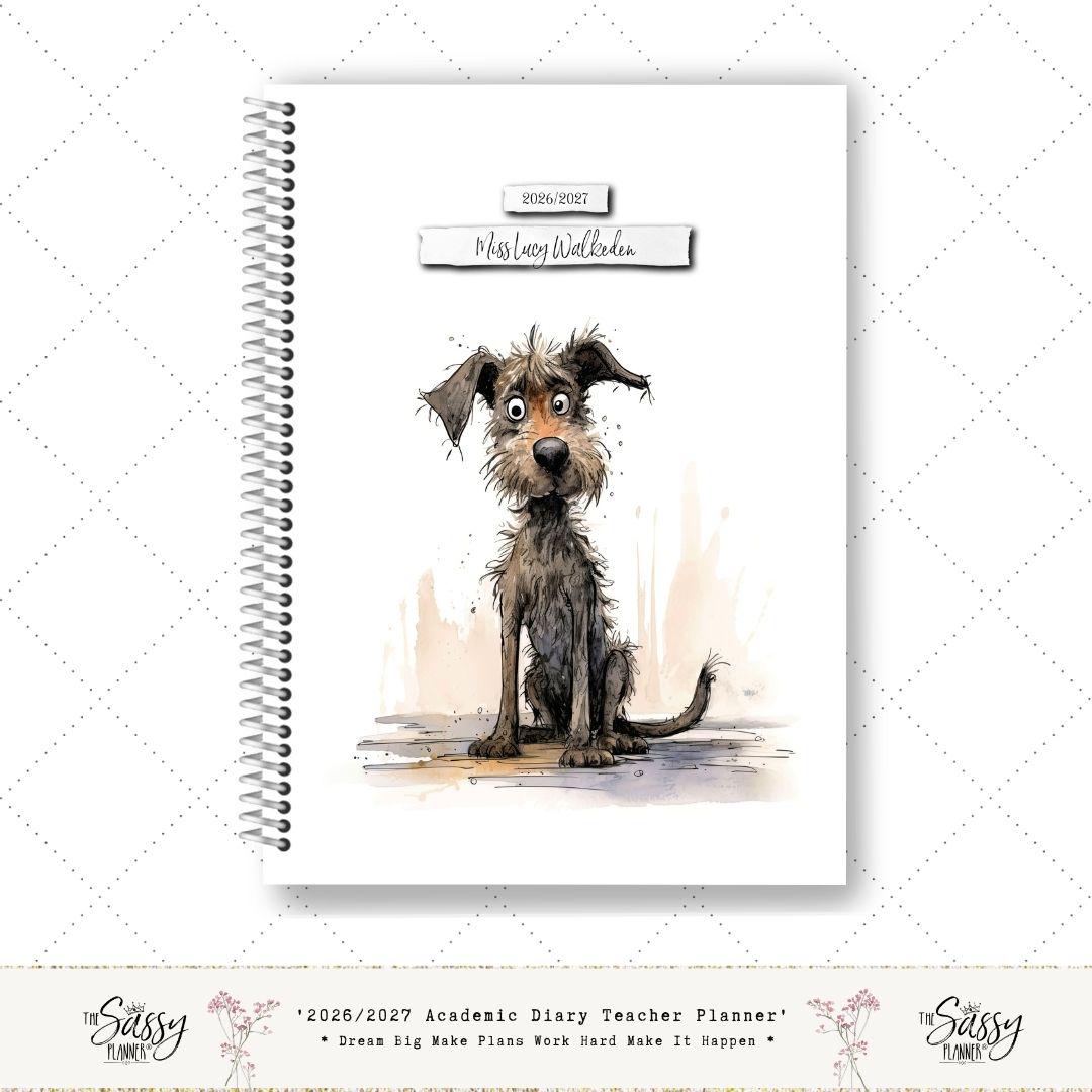 Personalised Teacher Planner, 2026/2027 Diary, Lesson Planner, Academic Planner, Week to View, Mid Year, Gift for teachers
