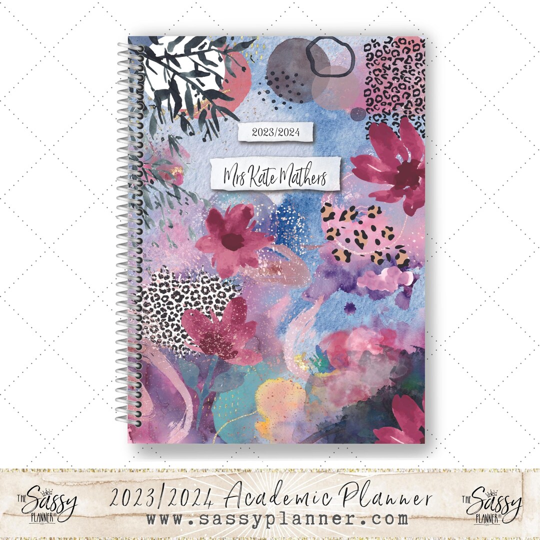 Personalised Teacher Planner 2023/2024 Diary Lesson Planner Etsy UK