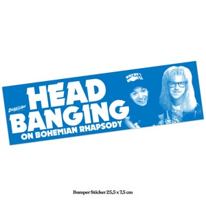 Bumpersticker - Headbangen op Bohemian Rhapsody (Wayne&#39;s World)