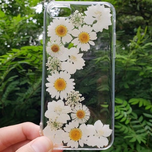 Handmade pressed flower phone case, iphone 7 8 se x xr xs 11 12 13 mini 14 15 16 pro max case, samsung galaxy s20 fe s21 s22 s23 s24 case