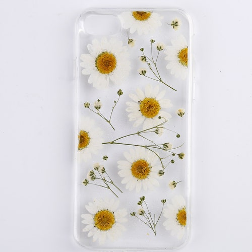 Handmade Real Dried Pressed Flower Phone Case Iphone Se 7 8 Etsy