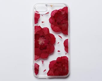 Real dried pressed flower floral phone case, iphone 15 14 13 12 11 pro max xr xs x se 7 8 plus case, samsung galaxy s24 s23 s22 s21 s20 case