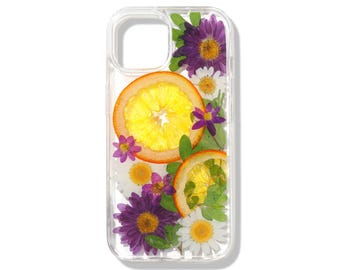 Handmade Pressed Flower Phone Case: Real Floral Design