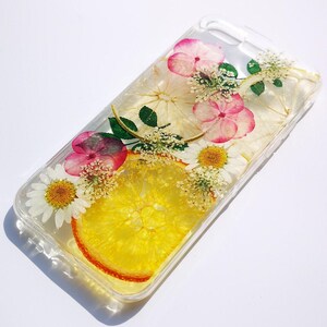 Pressed dried flower lemon fruit phone case, google pixel 10 9 8 pro pixel 7 case pixel 6a case pixel 5 google pixel 4a case pixel 3 xl case image 3