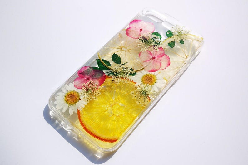 Pressed dried flower lemon fruit phone case, google pixel 10 9 8 pro pixel 7 case pixel 6a case pixel 5 google pixel 4a case pixel 3 xl case image 3
