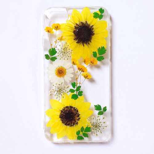 Handmade Real Dried Pressed Flower Phone Case Iphone 11 12 13 Etsy