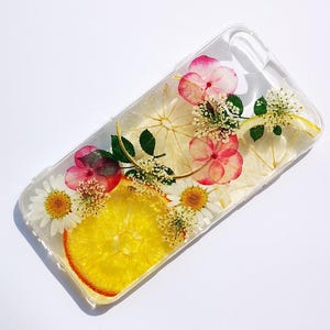 Pressed dried flower lemon fruit phone case, google pixel 10 9 8 pro pixel 7 case pixel 6a case pixel 5 google pixel 4a case pixel 3 xl case image 2