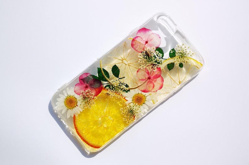 Pressed dried flower lemon fruit phone case, google pixel 10 9 8 pro pixel 7 case pixel 6a case pixel 5 google pixel 4a case pixel 3 xl case image 2