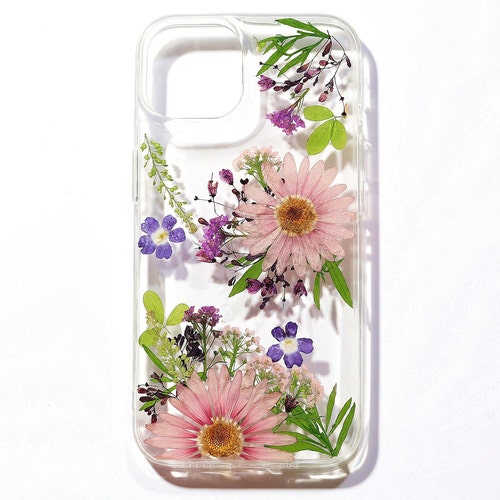 Dried Pressed Flower Phone Case Iphone Se Xr Xs X 11 12 13 14 Etsy