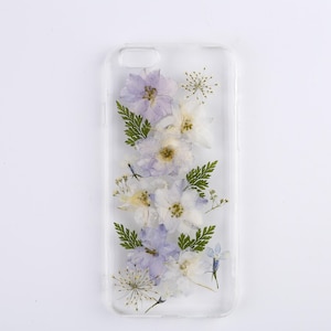 Pressed flower phone case, iphone xr x xs 11 12 13 14 15 pro max se 8 plus case, samsung s20 fe s21 s22 s23 s24 case, google pixel 7 8 case
