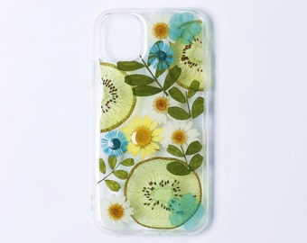 Pressed flower real dried fruit phone case, iphone se 7 8 plus x xr xs 11 12 13 14 15 pro max case, samsung galaxy s20 s21 fe s22 s23 case