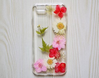 Handmade Pressed Flower phone case,dried flower case, iPhone 6 6s 7 8 Plus case,Samsung galaxy S7 S8 S9 note8 case,LG G7 case,iPhone x case