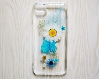 Handmade Pressed Flower phone case,dried flower case, iPhone 6 6s 7 8 Plus case,Samsung galaxy S7 S8 S9 note8 case,LG G7 case,iPhone x case