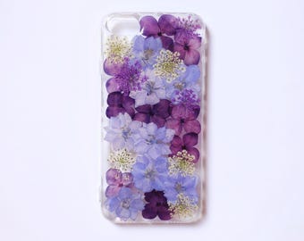 Handmade dried pressed flower phone case, iphone se x xr xs 11 12 13 14 15 16 pro max case, samsung galaxy s20 fe s21 s22 s23 s24 s25 case